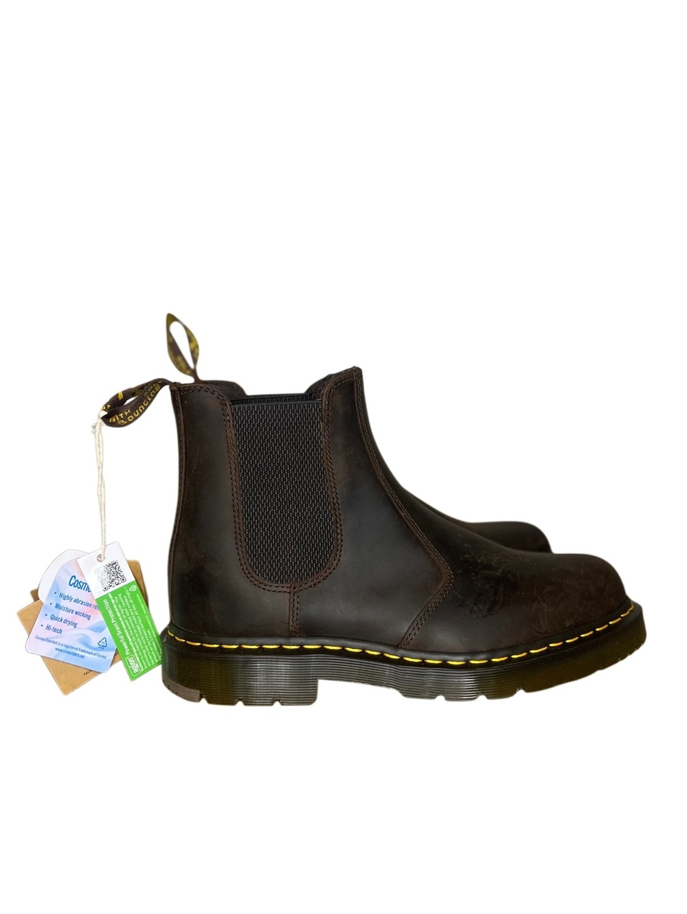 Dr. Martens 2976 SR Crazy Horse Chelsea Work Boots Brown Men’s 11 NWT